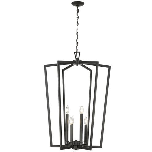 Lizabeth 6 Light 25 inch Matte Black Indoor Pendant Ceiling Light